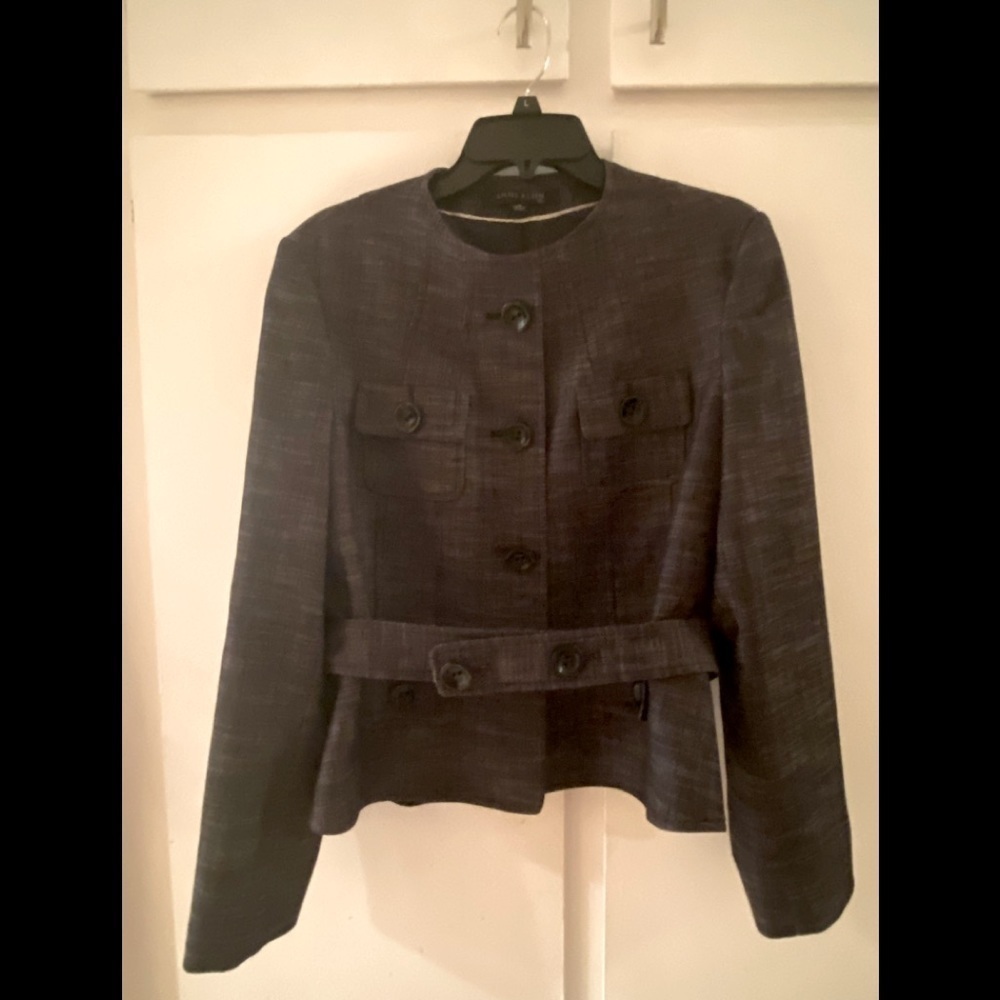 Anne Klein Classic Tweed Jacket Blazer 4 p…